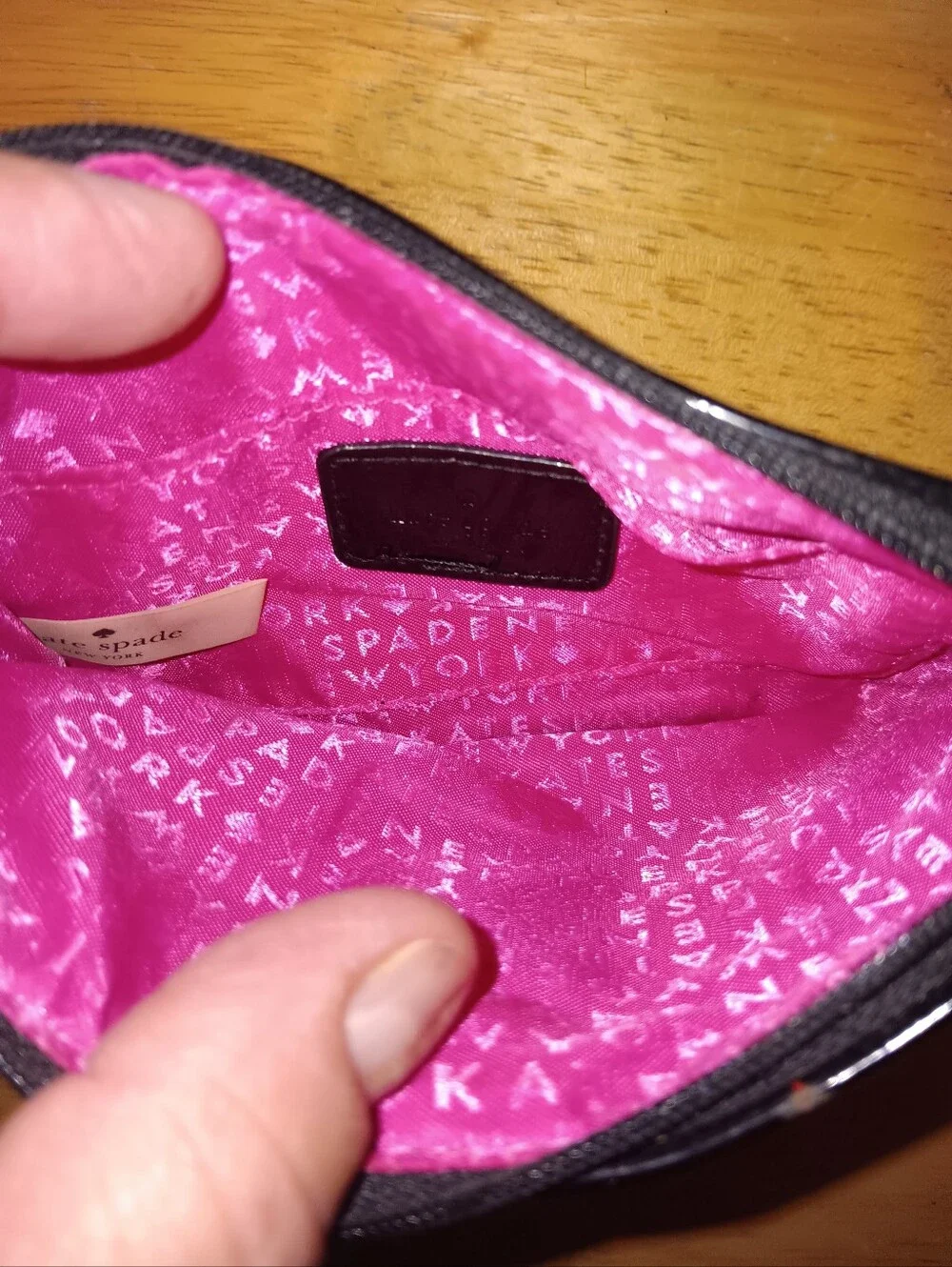 Kate Spade Patent Leather Zippy Pouch